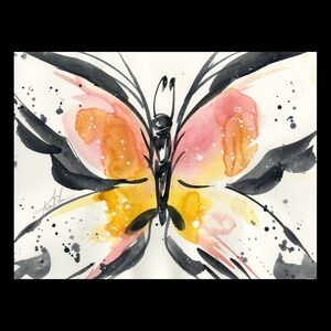 Original Watercolor Butterfly Painting - Butterfly Magic 8